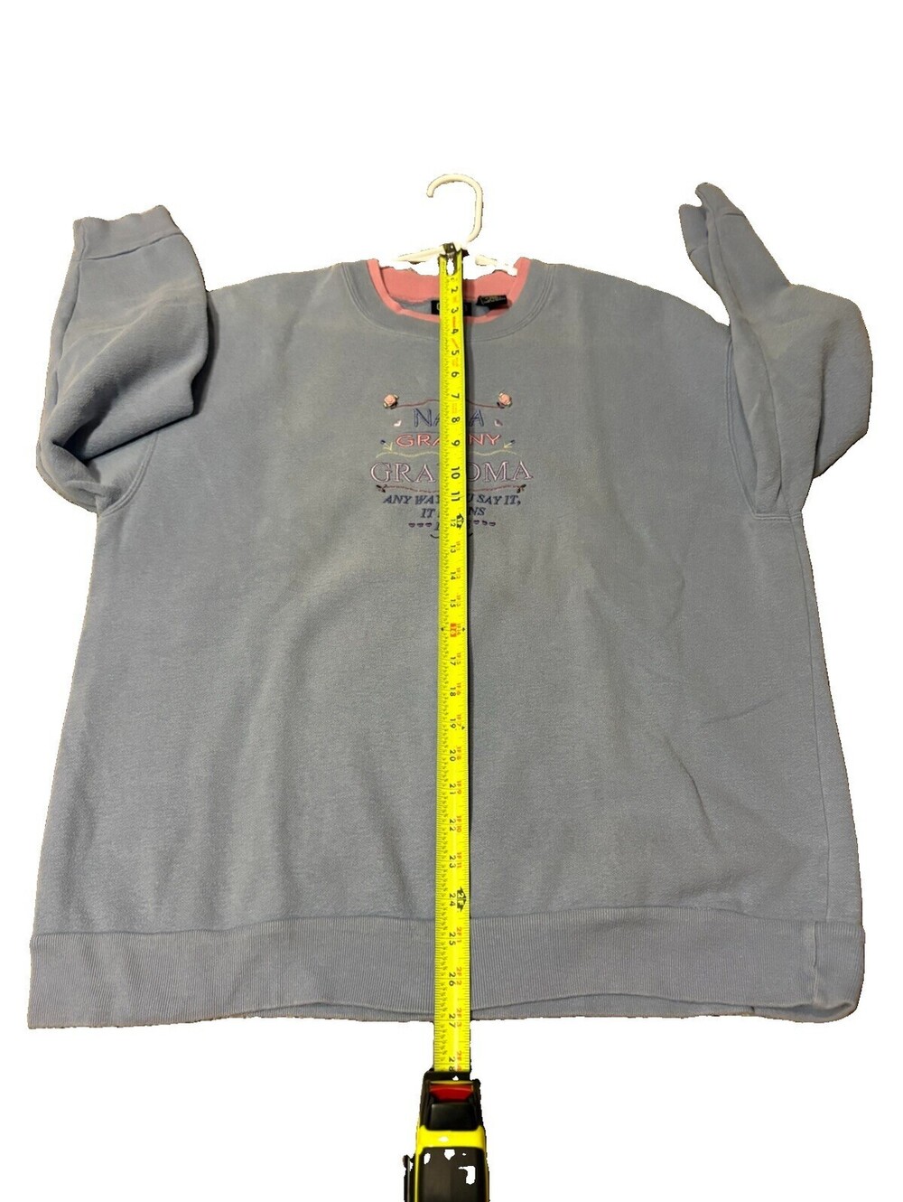 Vintage C&B Sport by Croft & Barrow "Nana Granny Grandma" Embroidered Sweatshirt - Picture 6 of 6